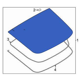 Nissan OE - Rear Liftgate Glass