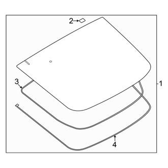 Nissan OE - Lift Gate - Glass