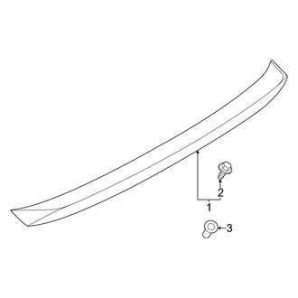 Nissan OE - Lift Gate - Spoiler (W/O Nismo), (Performance / Proto Spec / Sport)