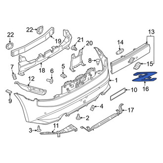 Nissan OE - Front Bumper Cover Emblem