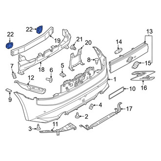 Nissan OE - Right Bumper Impact Bar Bracket