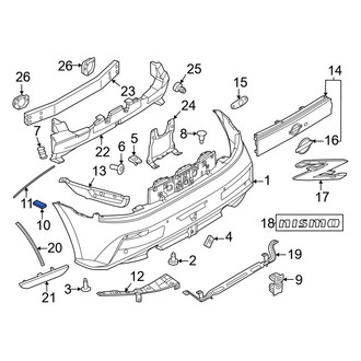Nissan OE - Bumper Cover Spacer