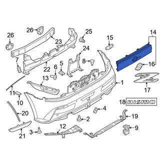 Nissan OE - Rear Bumper Trim