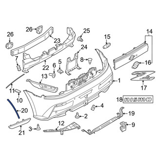 Nissan OE - Rear Left Rearward Wheel Arch Molding