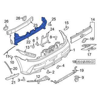 Nissan OE - Rear Bumper Impact Absorber