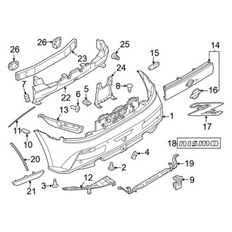 Nissan OE - Rear Bumper - Bumper & Components (Nismo)