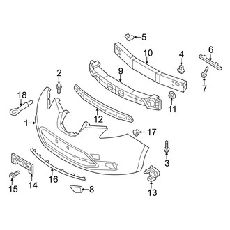 Nissan OE - Front Bumper - Bumper & Components (Bumper Components)
