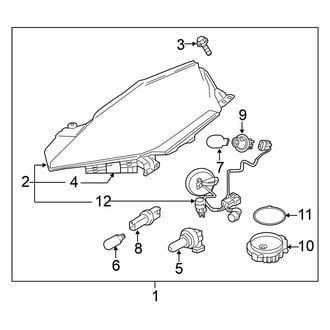 Nissan OE - Front Lamps - Headlamp Components