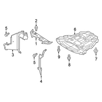 Nissan OE - Radiator Support - Splash Shields