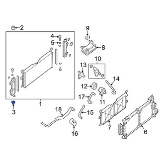 Nissan OE - Lower Radiator Insulator