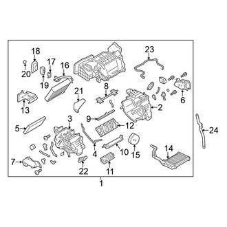 Nissan OE - Air Conditioner & Heater - Evaporator & Heater Components