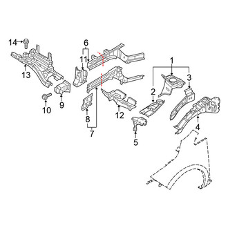 Nissan OE - Fender - Structural Components & Rails