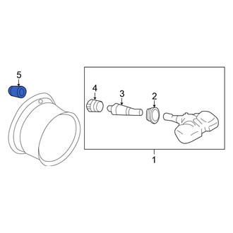 Nissan OE - Tire Pressure Monitoring System (TPMS) Sensor Nut
