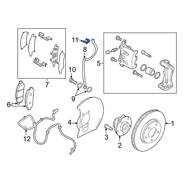 Brake Hydraulic Hose Lock Clip