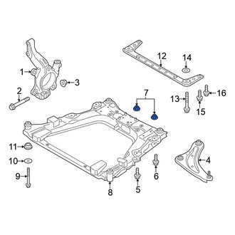 Nissan OE - Front Forward Suspension Control Arm Nut