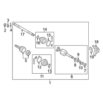Nissan OE - Front Suspension - Drive Axles