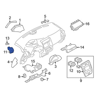 Nissan OE - Left Outer Dashboard Air Vent