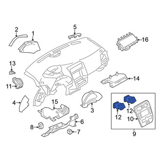 Nissan OE - Left Inner Dashboard Air Vent