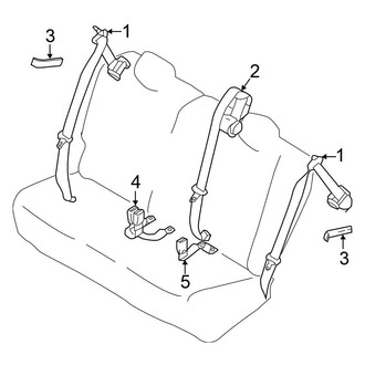 Nissan OE - Restraint Systems - Rear Seat Belts