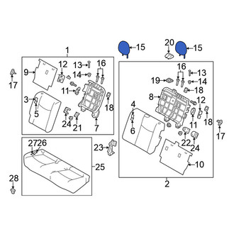 Nissan OE - Rear Headrest