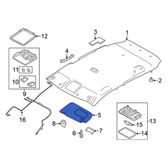 Nissan OE - Left Sun Visor