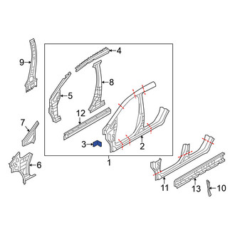 Nissan OE - Right Uniside Bracket
