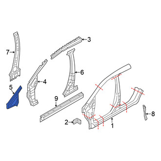 Nissan OE - Left Body A-Pillar