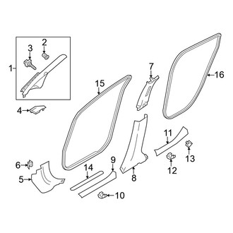 Nissan OE - Pillars, Rocker & Floor - Interior Trim