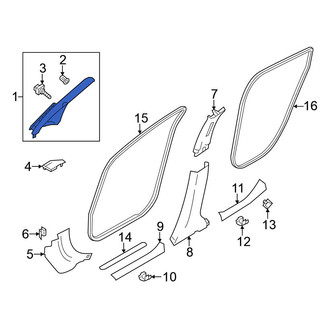 Nissan OE - Front Left Lower Body A-Pillar Trim Panel