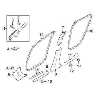 Nissan OE - Pillars, Rocker & Floor - Interior Trim
