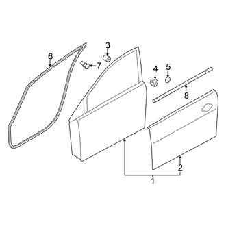 Nissan OE - Front Door - Door & Components