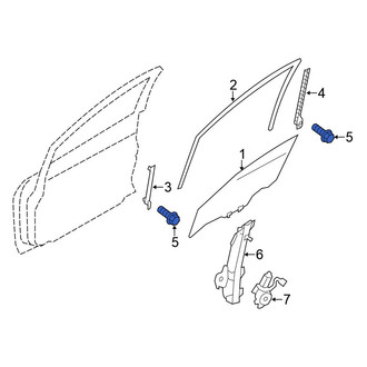 Nissan OE - Lower Door Window Glass Surround Channel Bolt