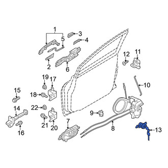 Nissan OE - Front Left Door Lock Cylinder