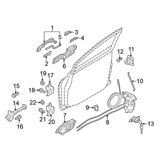Nissan OE - Front Door - Lock & Hardware