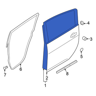 Nissan OE - Rear Left Door Shell