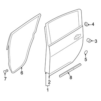 Nissan OE - Rear Door - Door & Components