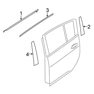 Nissan OE - Rear Door - Exterior Trim