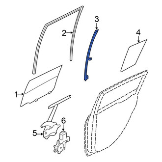Nissan OE - Left Door Window Division Bar