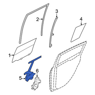 Nissan OE - Rear Left Window Regulator
