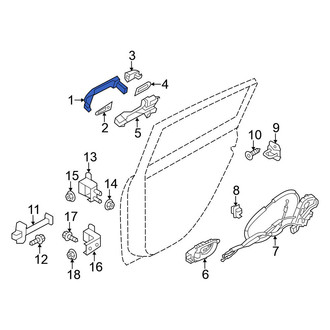 Nissan OE - Rear Outer Exterior Door Handle