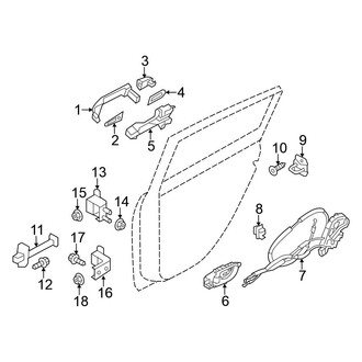 Nissan OE - Rear Door - Lock & Hardware