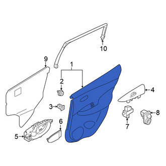 Nissan OE - Rear Left Inner Door Interior Trim Panel