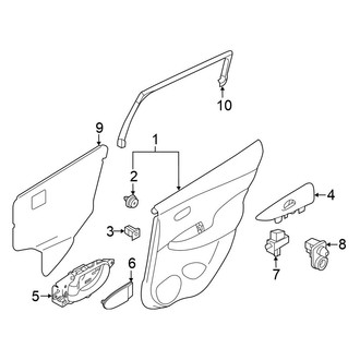 Nissan OE - Rear Door - Interior Trim