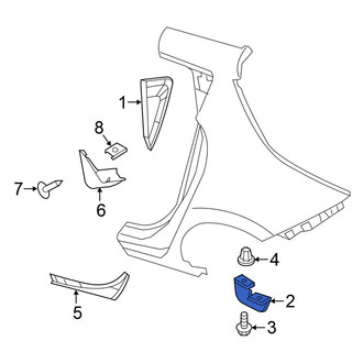 Nissan OE - Rear Left Lower Rocker Panel Guard