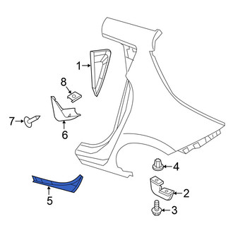 Nissan OE - Rear Left Stone Guard