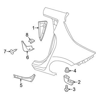 Nissan OE - Quarter Panel - Exterior Trim