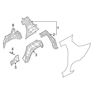 Nissan OE - Quarter Panel - Inner Structure