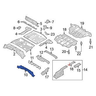 Nissan OE - Rear Floor Pan Crossmember
