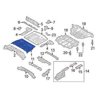 Nissan OE - Rear Center Floor Pan