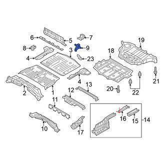 Nissan OE - Battery Tray Bracket